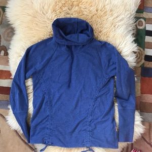 Lucy foldover cowl lounge top